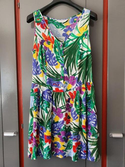 Prachtige Gekleurde Vintage Zomerjurk van St. Michael XL, Kleding | Dames, Jurken, Maat 46/48 (XL) of groter, Onder de knie, Ophalen of Verzenden