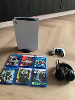Playstation 5 disk (PS5) met games + headset, Ophalen, Zo goed als nieuw, Playstation 5