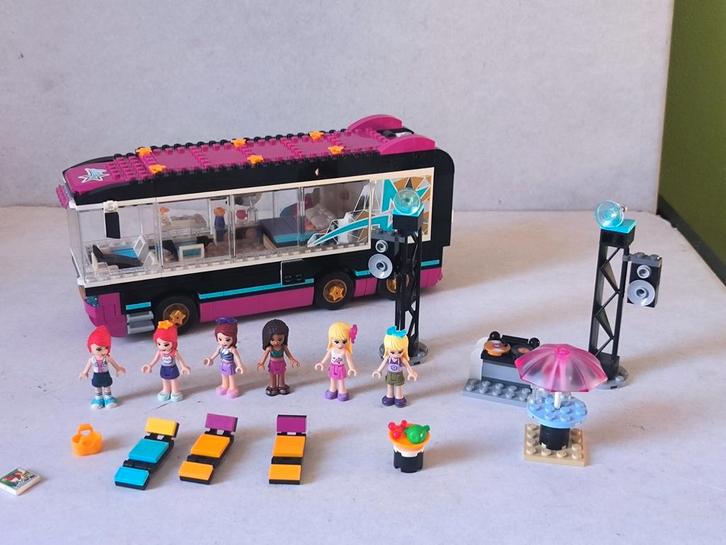 Lego Friends 41106 popster Tourbus - Complete Set, Kinderen en Baby's, Speelgoed | Duplo en Lego, Zo goed als nieuw, Lego, Complete set