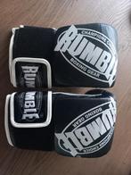 Rumble bokszak traning leer handschoenen zwart wit maat S, Sport en Fitness, Vechtsporten en Zelfverdediging, Ophalen of Verzenden