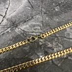 14k gouden ketting massief Cuban schakel, Ophalen of Verzenden, Zo goed als nieuw, Goud