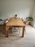 Eettafel met zes stoelen, Ophalen, Gebruikt, 200 cm of meer, 50 tot 100 cm