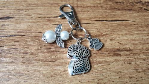 Sleutelhanger Lagotto romagnolo B met beschermengeltje, Dieren en Toebehoren, Honden-accessoires, Nieuw, Verzenden