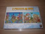 Puzzel COMIC COLLECTION 2 x 1000 st. NIEUW !, Ophalen of Verzenden, 500 t/m 1500 stukjes, Nieuw, Legpuzzel