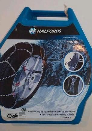 sneeuwkettingen Halfords, Auto diversen, Sneeuwkettingen, Zo goed als nieuw, Ophalen of Verzenden