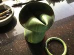 Groene Rubber Vaas, Overige materialen, Gebruikt, Ophalen of Verzenden, Minder dan 50 cm