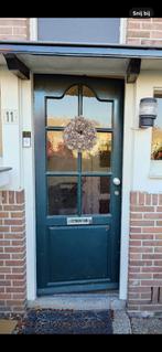 Gratis af te halen oude voordeur met ruitjes, Ophalen, Gebruikt, 80 tot 100 cm, 200 tot 215 cm