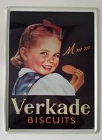 Reclamebord metaal Verkade, Ophalen of Verzenden, Gebruikt, Reclamebord