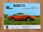 Moretti - Fiat 850 Special  Le Sportive -  Folder - Brochure, Verzenden, Zo goed als nieuw, Overige merken, Moretti - Fiat