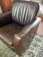 Leren fauteuil, Huis en Inrichting, Fauteuils, Ophalen, Gebruikt, Minder dan 75 cm, Leer