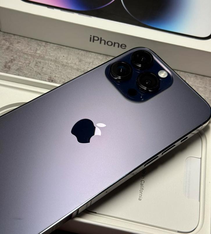  Apple iphone 14 Pro Max Deep Purple 128GB Zeer netjes, Telecommunicatie, Mobiele telefoons | Apple iPhone, Zo goed als nieuw