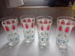 Vintage Drinkglazen uit de Jaren 60, Ophalen of Verzenden, Glas, Overige stijlen, Glas of Glazen