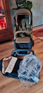Nuna Pepp buggy Khaki incl regenhoes,voetenzak ZGAN, Ophalen, Zo goed als nieuw, Voetenzak