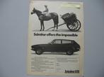 REL 204 Reliant Scimitar GTE, knipsel 1974 (+ SAAB)., Boeken, Auto's | Folders en Tijdschriften, Ophalen of Verzenden, Zo goed als nieuw