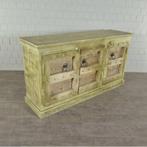 22689 Sideboard mangohout, 1.71 m breed, Ophalen, 150 tot 200 cm, Mediteraan, Nieuw