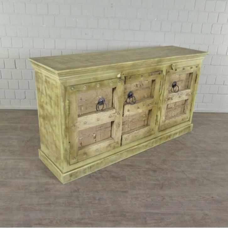 22689 Sideboard mangohout, 1.71 m breed, Huis en Inrichting, Kasten | Dressoirs, Nieuw, 150 tot 200 cm, Overige houtsoorten, Ophalen