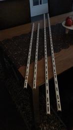 Niet gebruikt: 4 stuks rail wit 100 en 150 cm lengte, Ophalen of Verzenden, Nieuw