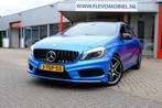 Mercedes-Benz A-klasse 180 AMG Ambition Aut. Pano|PDC|LMV|Xe, Auto's, Mercedes-Benz, 65 €/maand, Gebruikt, 4 cilinders, Blauw