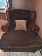 Comfortabele fauteuil met brede zitting, Ophalen, Gebruikt, Klassiek, 75 tot 100 cm