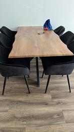 Mooie eettafel met kruispoot, Huis en Inrichting, Tafels | Eettafels, Ophalen, Gebruikt, 50 tot 100 cm, Vijf personen of meer
