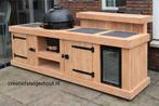 Combi buitenkeuken en bar douglas hout voor kamado koelkast, Ophalen of Verzenden, Nieuw