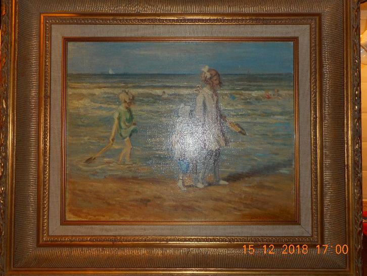 OLIEVERF SCHILDERIJ VAN JAN ZOETLIEF TROMP, Antiek en Kunst, Kunst | Schilderijen | Klassiek, Ophalen of Verzenden