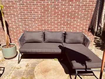 Loungebank zwarte tuinbank  beschikbaar voor biedingen
