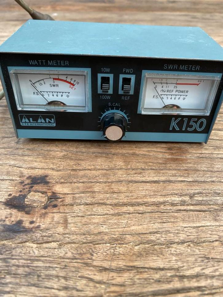 SWR Power Meter 27 MC - Alan K150, Telecommunicatie, Overige Telecommunicatie, Gebruikt, Ophalen of Verzenden