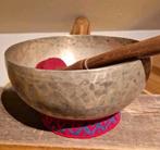 Oude Tibetaanse Klankschaal - 23.5cm, 1110gr, Ophalen of Verzenden, Gebruikt, Melodische percussie