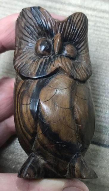 Houten uiltje, Verzamelen, Beelden en Beeldjes, Ophalen of Verzenden