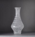 Glazen vaas “zebra”, combinatie helder en gematteerd glas, Ophalen of Verzenden