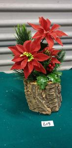 619 ] kerst stukje op stam kunst, Diversen, Kerst, Ophalen of Verzenden