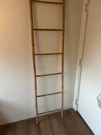 Bamboe Kapstok Ladder - Decoratief & Functioneel, Huis en Inrichting, Woonaccessoires | Kapstokken, Ophalen, Overige typen, Zo goed als nieuw
