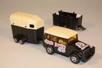 Majorette Toyota Olympic Jumping + Horse + 2x Trailer 1:36, Majorette, Gebruikt, Ophalen of Verzenden, Auto