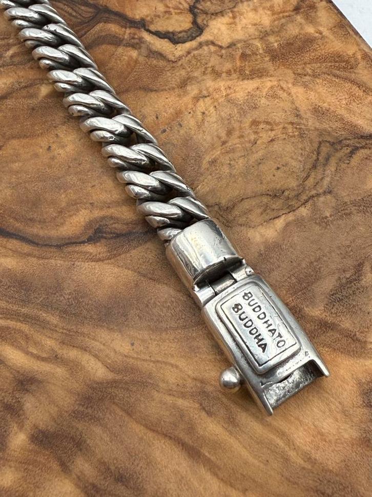 “PETRA” Buddha to Buddha 23cm, maat: F+ “GEPOLIJST”, Sieraden, Tassen en Uiterlijk, Armbanden, Zo goed als nieuw, Zilver, Zilver