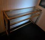 Sidetable Glas, Huis en Inrichting, Tafels | Sidetables, Ophalen, 100 tot 150 cm, Glas, Zo goed als nieuw