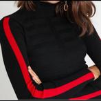 Morgan mentoi dunne col trui/top zwart rood mt. XS, Kleding | Dames, Verzenden, Zwart, Morgan, Zo goed als nieuw