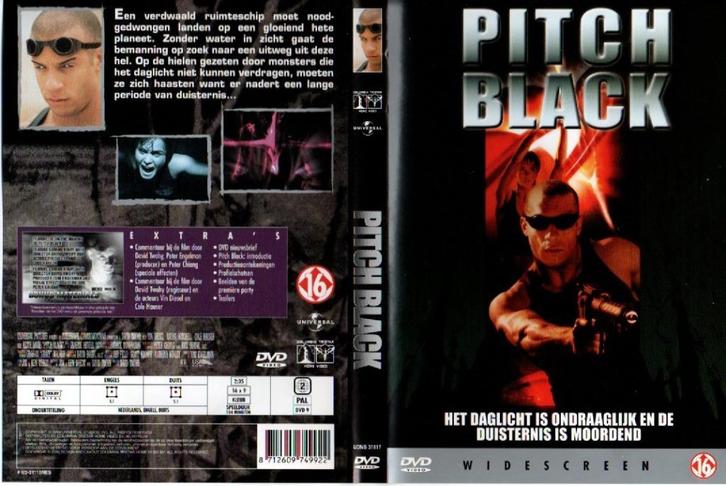 DVD Film: Pitch Black, Cd's en Dvd's, Dvd's | Science Fiction en Fantasy, Zo goed als nieuw, Science Fiction, Vanaf 16 jaar, Ophalen of Verzenden