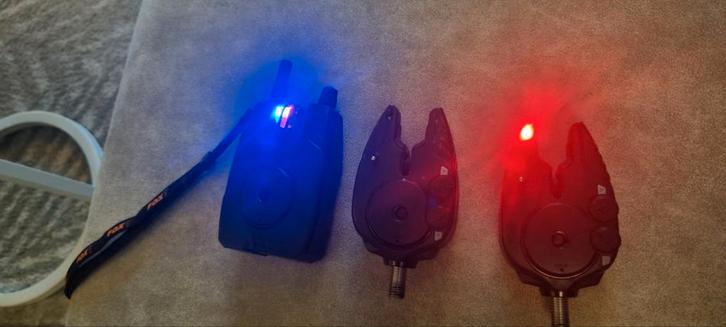 Fox Micron beetmelders set, Watersport en Boten, Hengelsport | Karpervissen, Zo goed als nieuw, Complete set, Ophalen of Verzenden