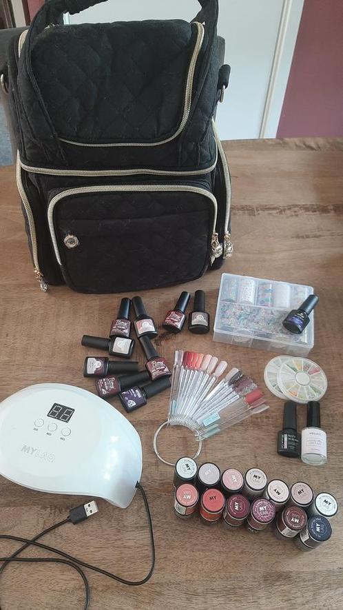 Mylaq Gel Nagellak Set Compleet met UV Lamp & Tas, Sieraden, Tassen en Uiterlijk, Uiterlijk | Cosmetica en Make-up, Zo goed als nieuw