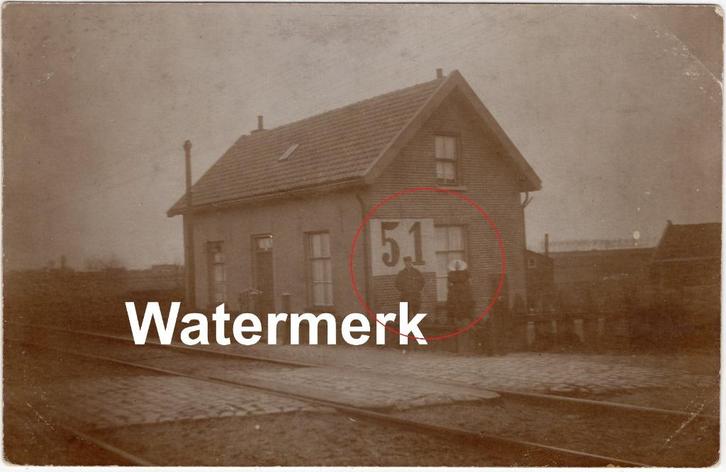 Ansicht fotokaart Zeeland Zeeuwsche Lijn Wachtpost 51, Verzamelen, Ansichtkaarten | Nederland, Ongelopen, Zeeland, Voor 1920, Ophalen of Verzenden