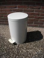 pedaalemmer Brabantia wit, Gebruikt, Ophalen of Verzenden, Minder dan 10 liter, Metaal