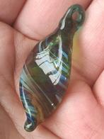 (1-5) transparant turquoise glas hanger, Glas of Kristal, Nieuw, Ophalen of Verzenden, Overige kleuren