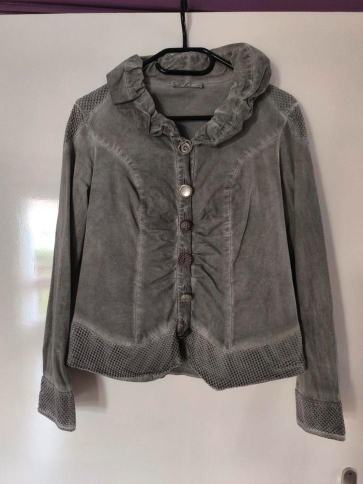 Elisa Cavaletti blouse maat M, Kleding | Dames, Blouses en Tunieken, Gedragen, Maat 38/40 (M), Grijs, Ophalen of Verzenden