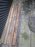 Hardhouten paal 4.5x4.5 cm, 1 meter met punt, Tuin en Terras, Palen, Balken en Planken, Gebruikt, Palen, Ophalen of Verzenden