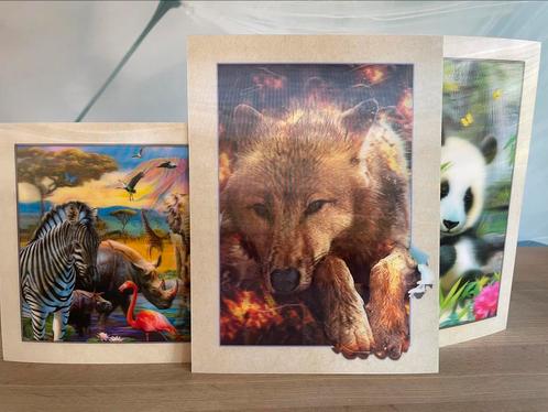 3 prachtige 3D prenten voor aan de muur, Kinderen en Baby's, Kinderkamer | Inrichting en Decoratie, Zo goed als nieuw, Wanddecoratie