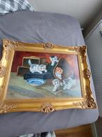 2 linnen schilderijen, Antiek en Kunst, Kunst | Schilderijen | Klassiek, Ophalen
