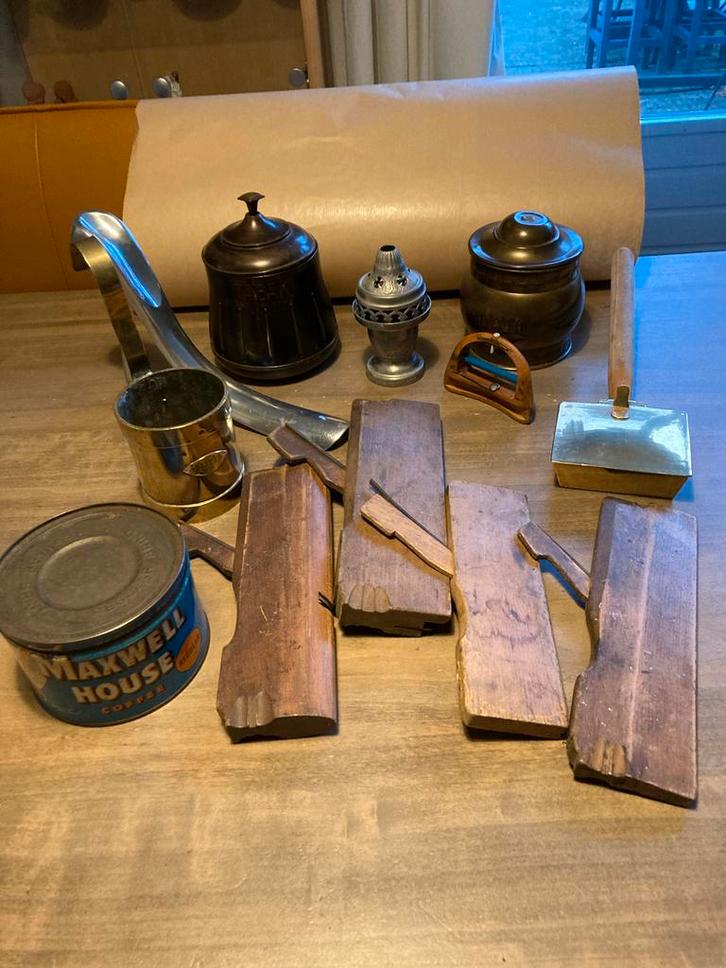 ALLES in EEN KOOP Antieke Schaven, tabakspotten, en meer!, Antiek en Kunst, Antiek | Overige Antiek, Ophalen of Verzenden