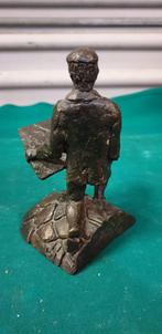 beeld lezende man van brons, Verzamelen, Beelden en Beeldjes, Ophalen of Verzenden