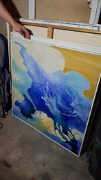 origineel ingelijst Schilderij F.Hemmes MOET WEG 87x87, Antiek en Kunst, Ophalen